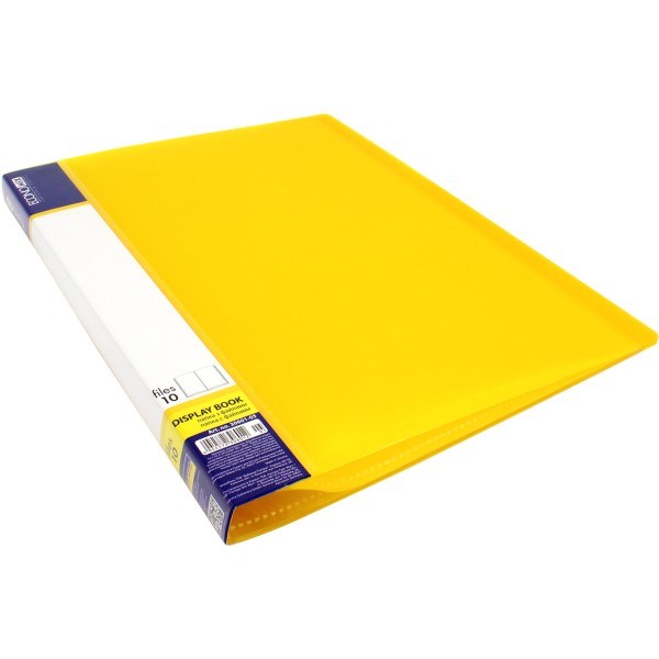 Папка з 10-ма файлами Economix А4 жовта (6) (24) E30601-05