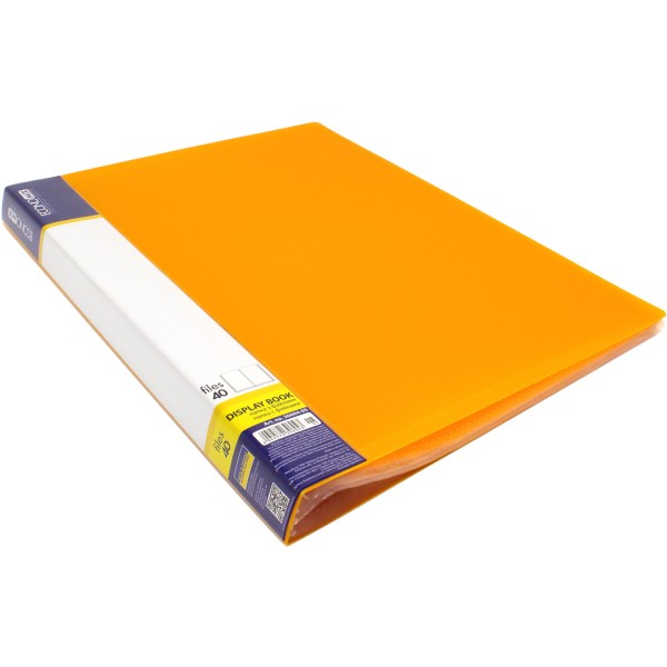 Папка с 40-ка файлами Economix А4 желтая (4) (24) E30604-05