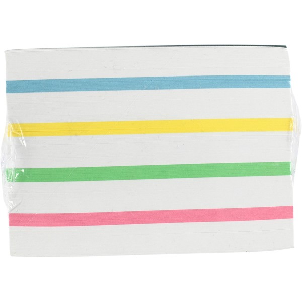 Блок для заміток неклеєний 90х90мм 900 аркушів мікс, 5 кольорів Crystal (16) 0841