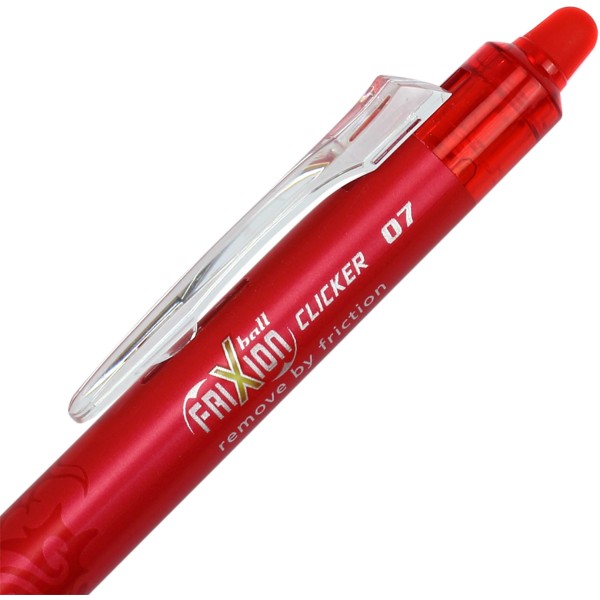 Ручка автоматична гелева Pilot Frixon Cliker 0,7 мм пиши-стирай червона (12) (144) (864) BLRT-FR7-R
