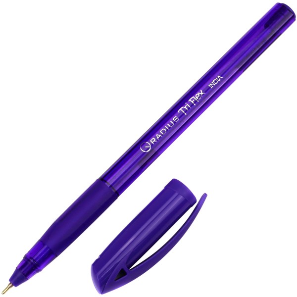 Ручка кулькова Radius Tri Flex 0,7 мм тонована фіолетова (50) 9306