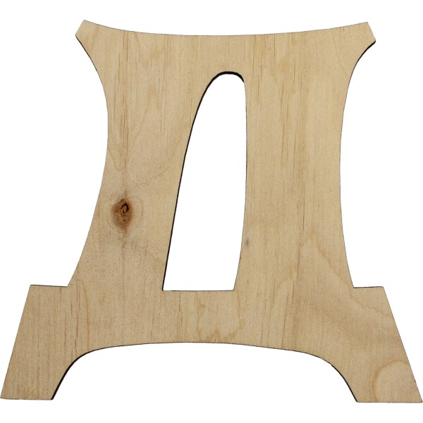 Заготовка фанера літера українська Д h10см (5)
