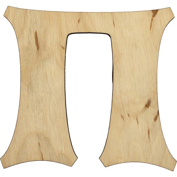 Заготовка фанера літера українська П h10см (5)