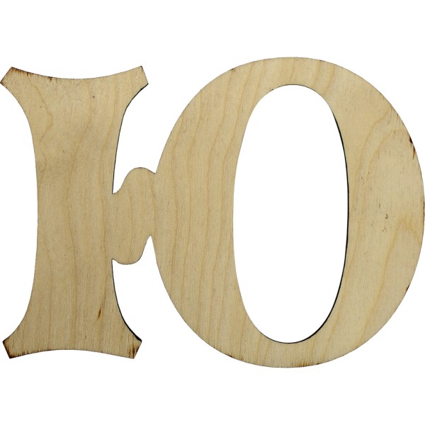 Заготовка фанера літера українська Ю h10см (5)