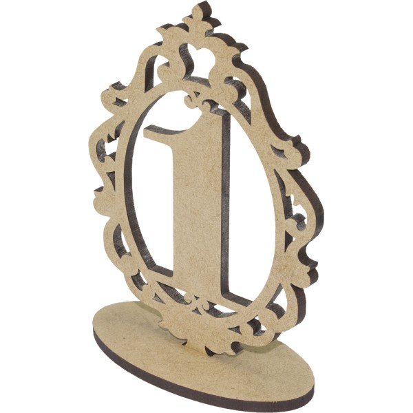 Номерки на стол 15х11см 1 МДФ 5 мм