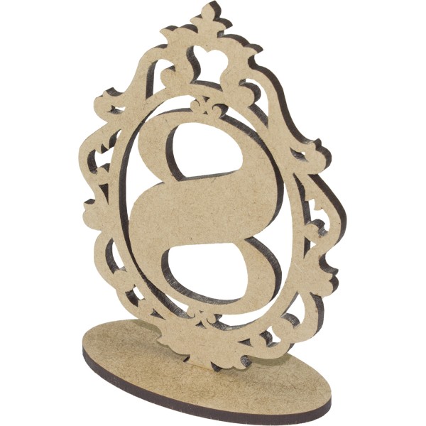 Заготовка з МДФ 5 мм номерки на стіл 8 15х11см