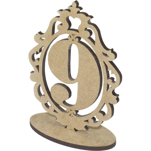 Заготовка з МДФ 5 мм номерки на стіл 9 15х11см