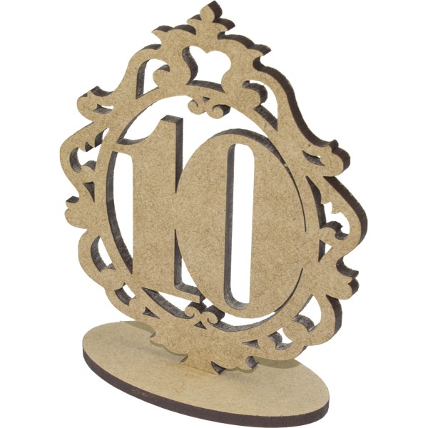 Заготовка з МДФ 5 мм номерки на стіл 10 15х11см