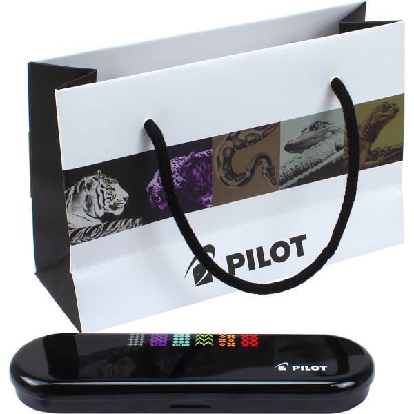 Ручка шариковая Pilot красный металлик, волна, синяя BP-MR3-M-WV-L-E