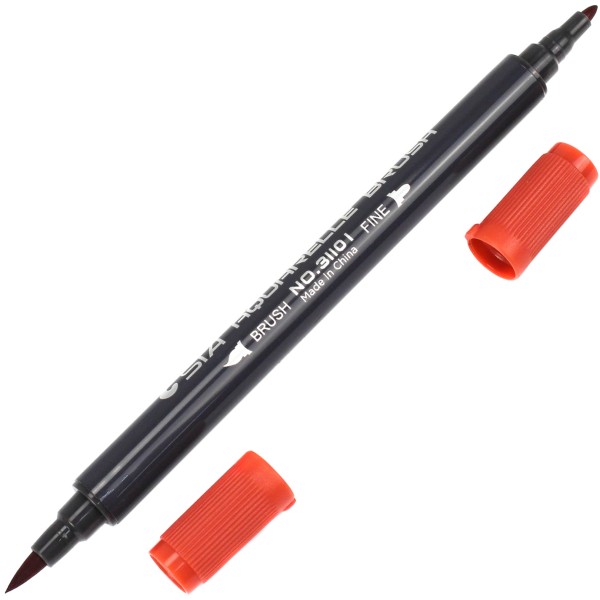 Маркер акварельный STA коричневый кирпич (6) 3110I-82