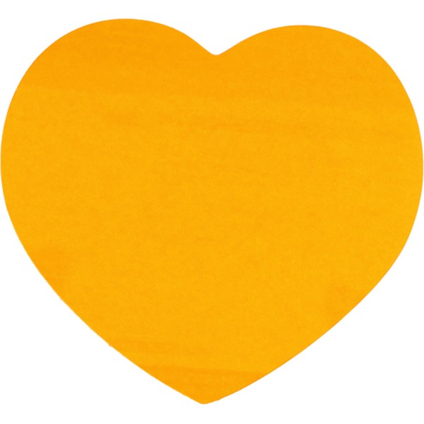 Блок для заміток з липким шаром фігурний 73х67мм Sсholz серце 50 аркушів асорті (6) (48) 8072