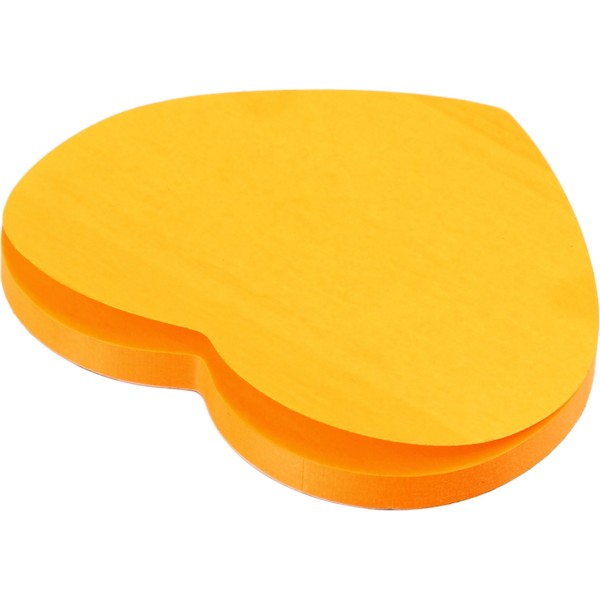 Блок для заміток з липким шаром фігурний 73х67мм Sсholz серце 50 аркушів асорті (6) (48) 8072