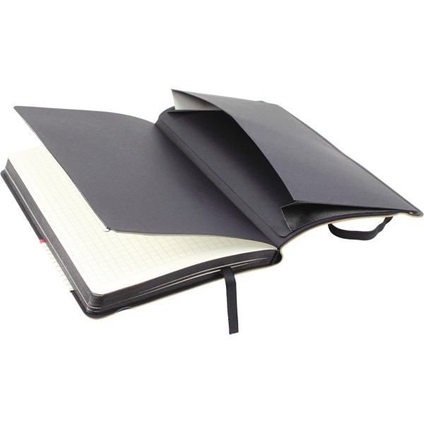 Блокнот B6 картонна обкладинка 96 аркушів клітинка Axent Partner Soft золотий 8206-35