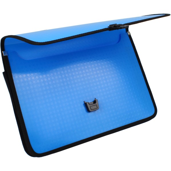 Портфель на застібці Economix Вишиванка пластиковий блакитний (1) E31641-11 