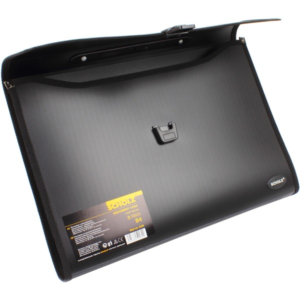 Портфель Scholz B4 3 відділення чорний (1) (10) 5226