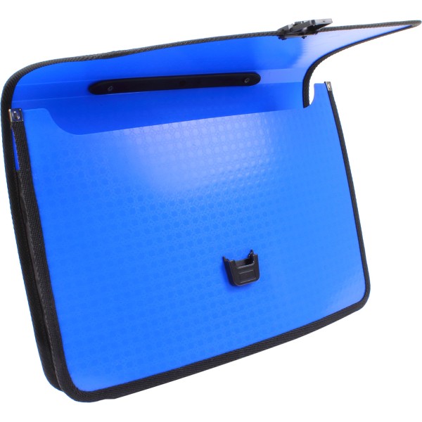 Портфель Economix Вишиванка пластиковий на застібці синій (1) (8) E31641-02