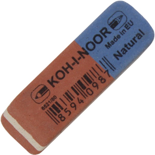 Гумка Koh-i-noor Blue Star червоно-синя (84) (672) 6521/80