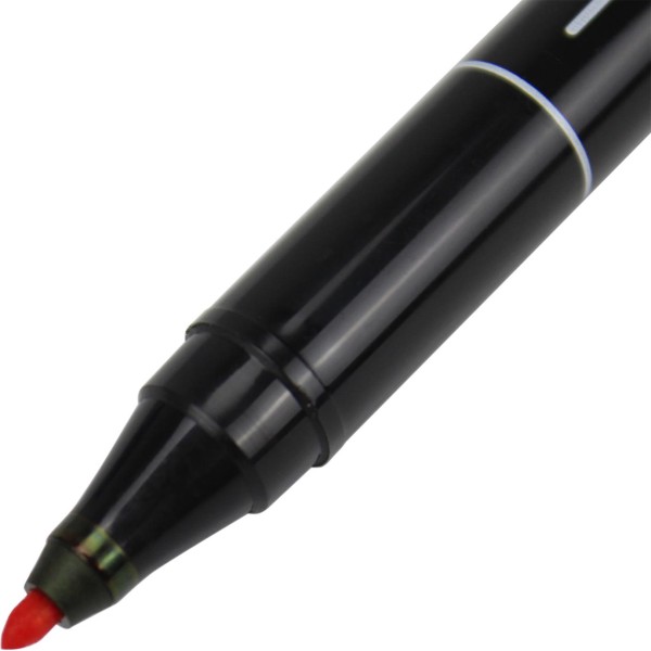 Маркер Centropen Permanent тонкий 1мм красный (10) (1000) 2846/02