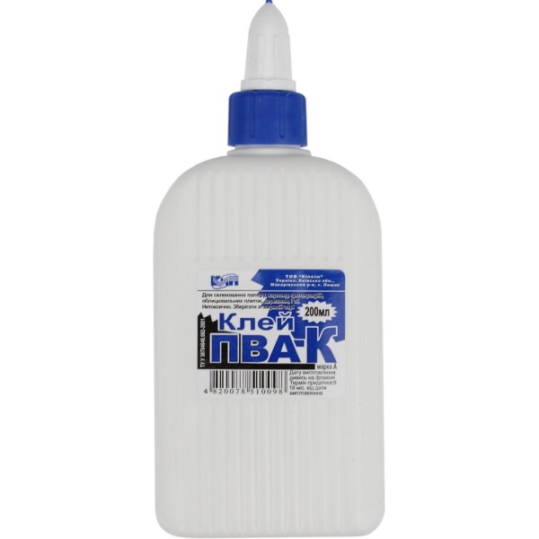 Клей ПВА КіП 200мл ковпачок-дозатор