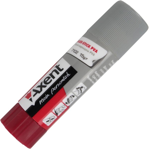 Клей-олівець Axent 15гр PVA (20) (600) 7102