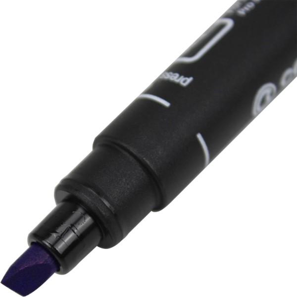 Маркер Centropen Permanent скошенный 1-4,6мм синий (10) (1000) 8576/03