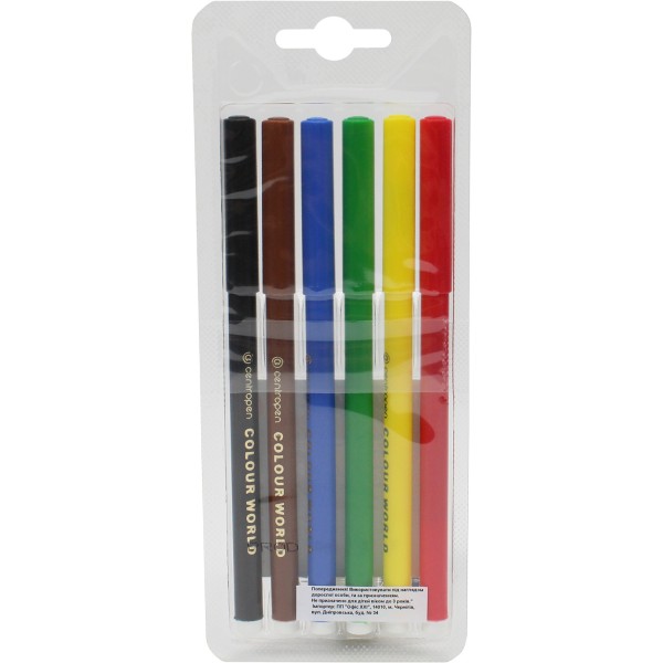 Фломастери Centropen Color World 6 кольорів (1) (300) 7550/06