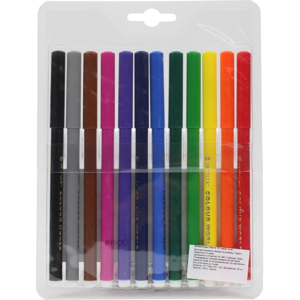 Фломастери Centropen Color World 12 кольорів (1) (160) 7550/12