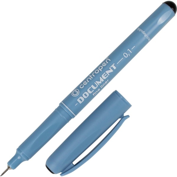 Лінер Centropen Document 0,1(0,25) мм чорний (10) 2631