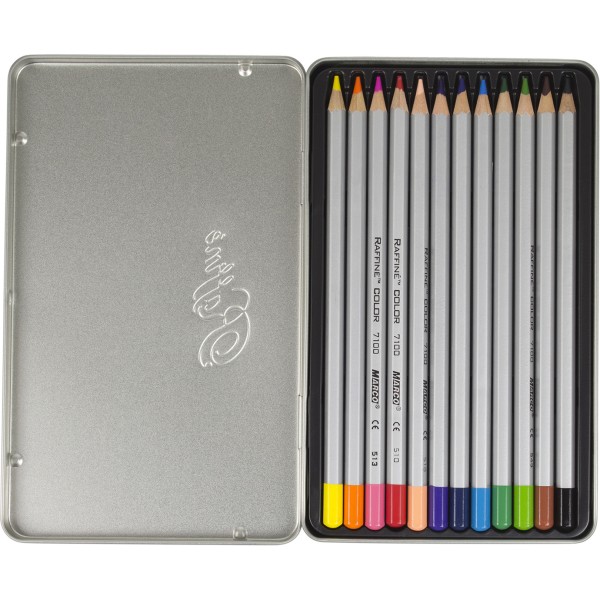 Олівці кольорові Marco 12 кольорів металева коробка (12) (72) 7100-12TN 