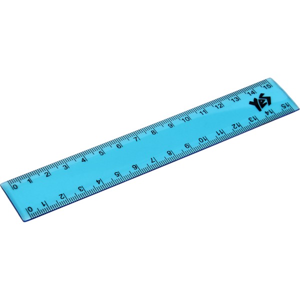 Линейка пластиковая прозрачная цветная 15см 1 Вересня 370330