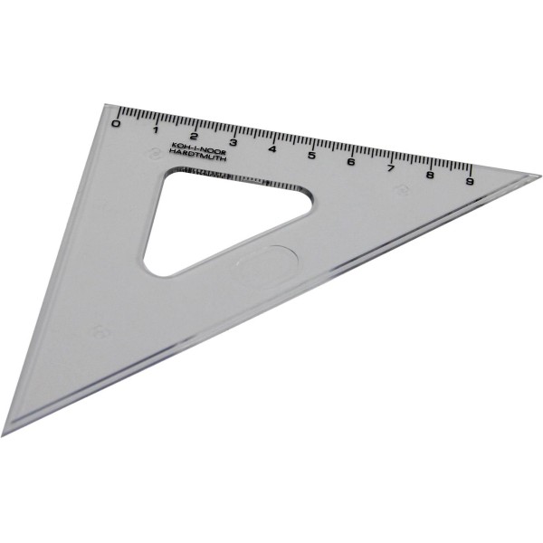 Трикутник пластиковий 45/113 Koh-i-noor прозорий (50) 745398