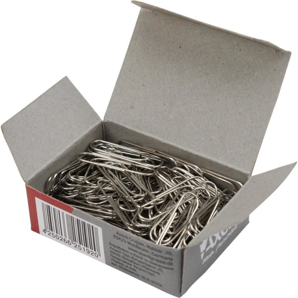 Скріпки 28мм Axent круглі з загином нікельовані 100 шт (20) (240) 4104