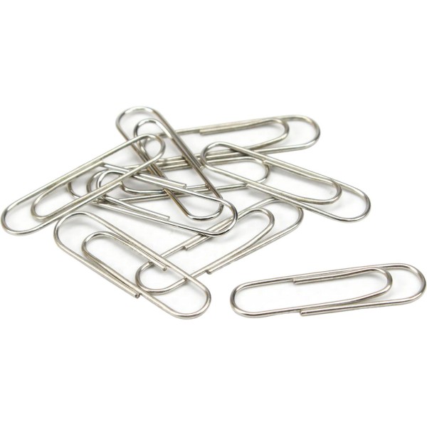 Скріпки 28мм Axent круглі з загином нікельовані 100 шт (20) (240) 4104