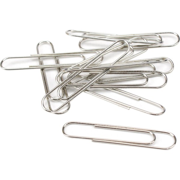 Скріпки 50мм Axent круглі нікельовані 100 шт (10) (20) (100) 4102