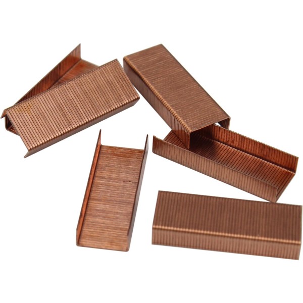 Скоби для степлера 24/6 Optima O40354 мідні 1000 шт.