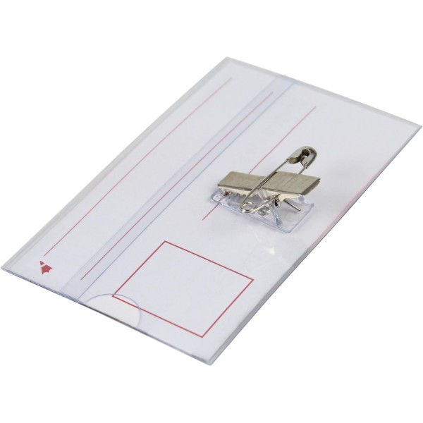 Бейдж Axent горизонтальний на заколці 8,8х5,7см (50) (2000) 4501