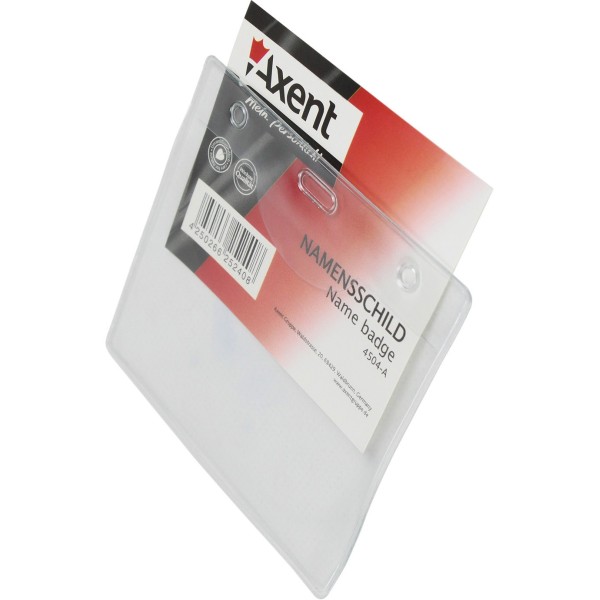 Бейдж Axent горизонтальний на шнурку прозорий (12) (96) (1920) 4504