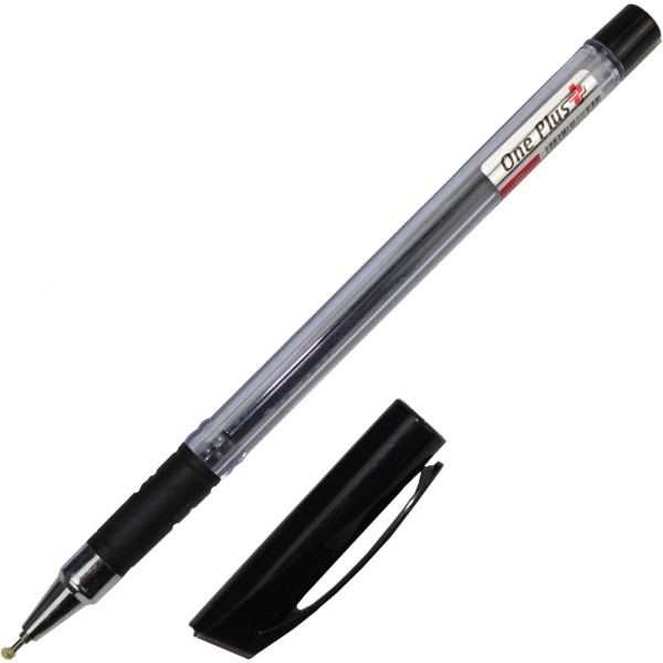 Ручка кулькова Radius One Plus 0,7 мм чорна, картонна упаковка (50) (300) (1200) 8255