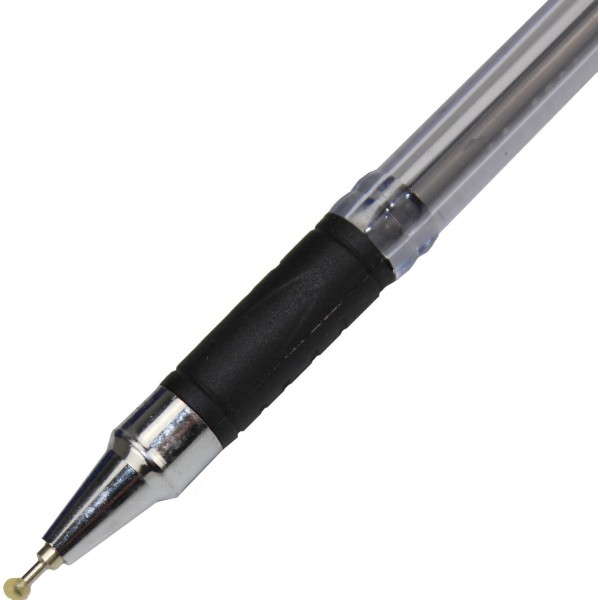 Ручка кулькова Radius One Plus 0,7 мм чорна, картонна упаковка (50) (300) (1200) 8255