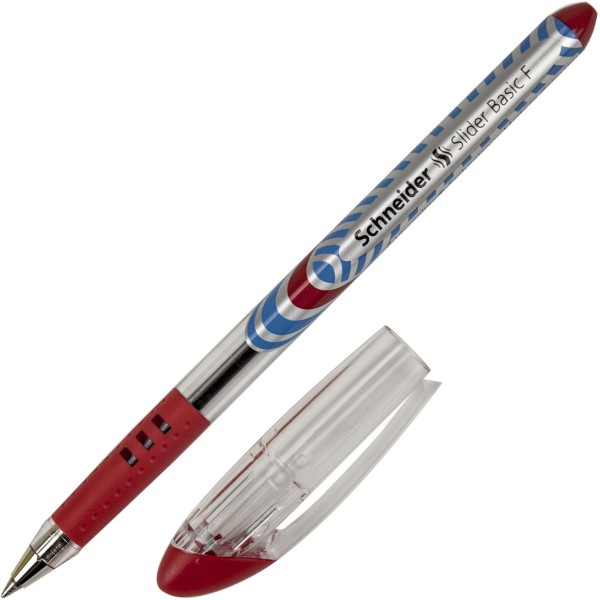 Ручка кулькова Schneider Slider F Blue червона (10) S151002