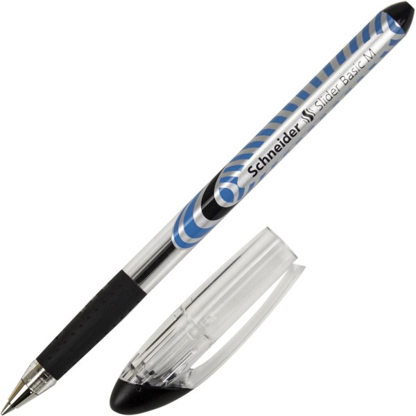 Ручка кулькова Schneider Slider M чорна (10) S151101
