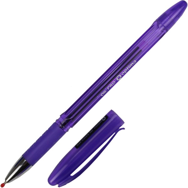 Ручка масляная шариковая Optima Oil Pro 0,5 мм фиолетовая (12) (144) O15616-12