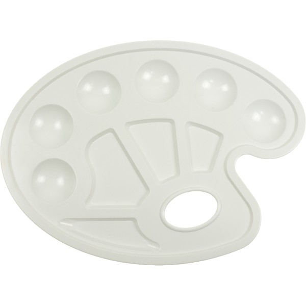  Палитра овальная белая КиП (10) (200)