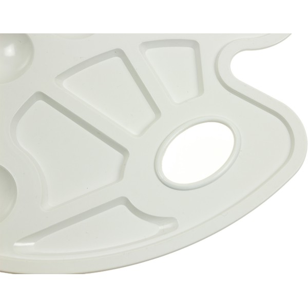  Палитра овальная белая КиП (10) (200)