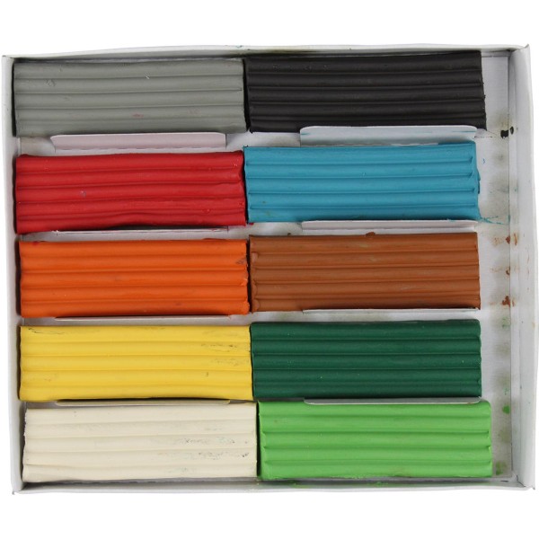 Пластилин 10 цветов 200 гр Липландия/Пластиленд Тетрада (20)