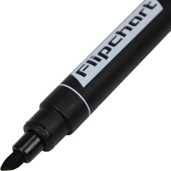 Маркер Centropen Flipchart 8560 1-4,6мм на водяній основі скошений чорний