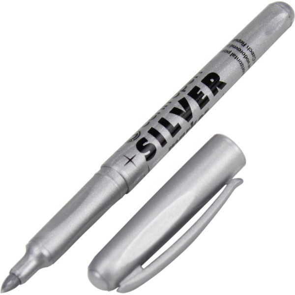 Маркер Centropen Silver 1,5-3мм серебристый (10) 2690