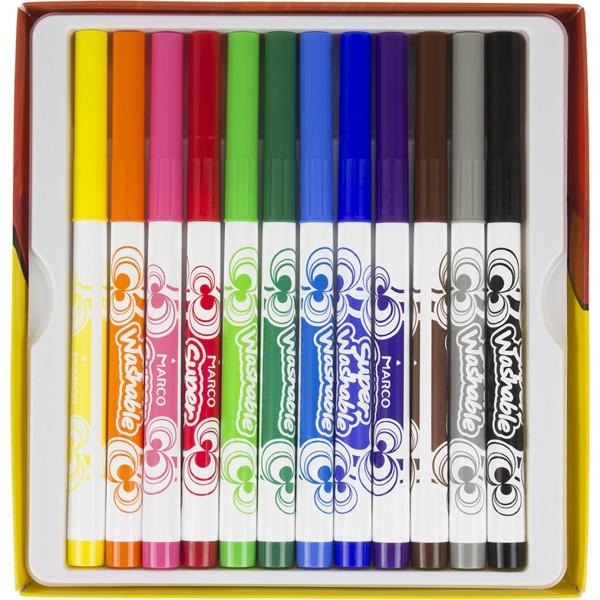 Фломастери Marco 12 кольорів 1,25 мм (12) (48) 1630-12