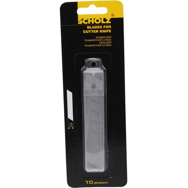 Леза для ножа Scholz 18 мм (10 шт) (12) 4508/04050240