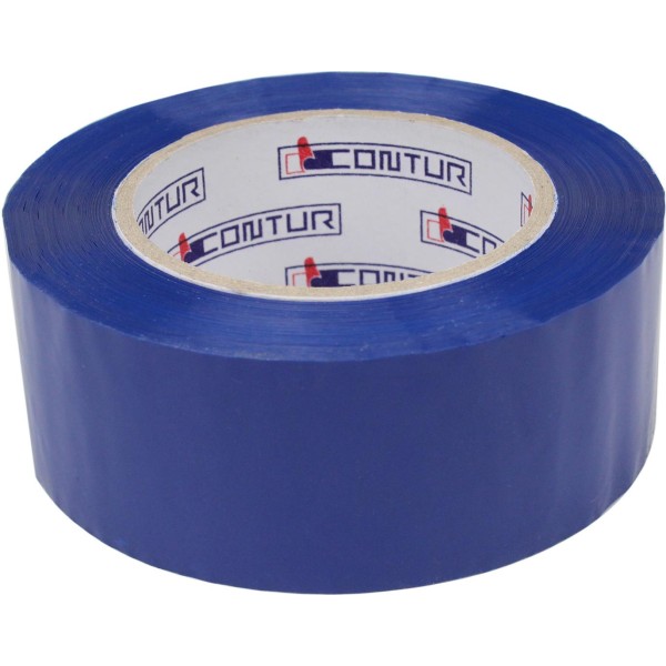 Стрічка клейка пакувальна Contur 48ммх150мх45мкм синя (пиле, волого, морозостійка) (6) (24)